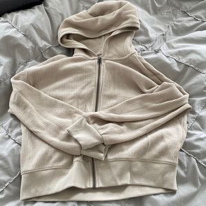 Abercrombie and Fitch crop waffle hoodie